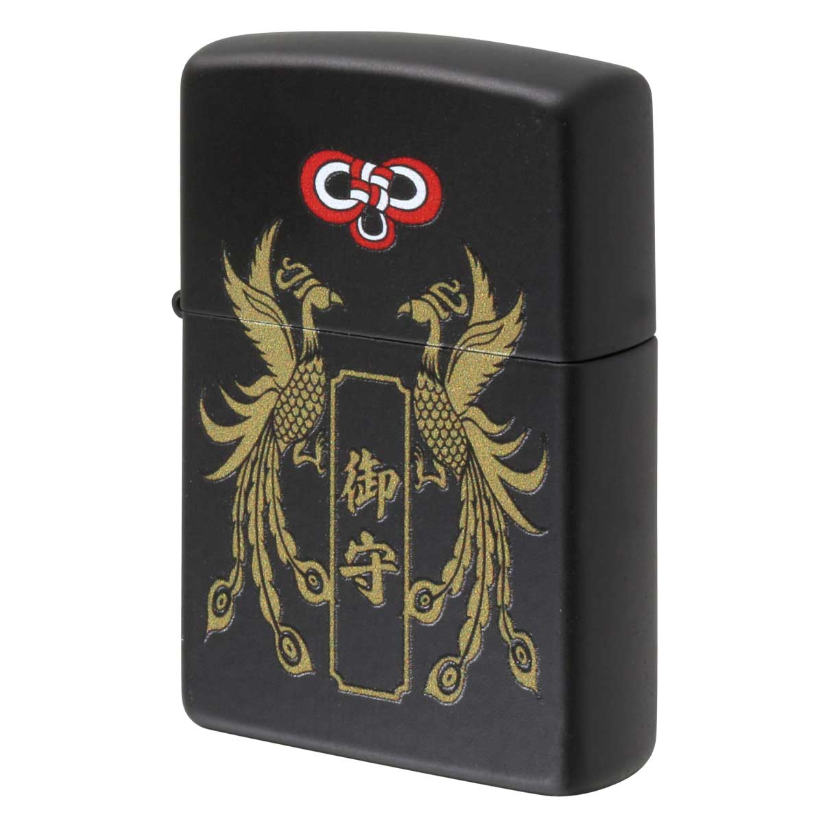 Zippo ジッポー 開運 御守 和柄 鳳凰 ブラックマット Z218OM-A メール便可
