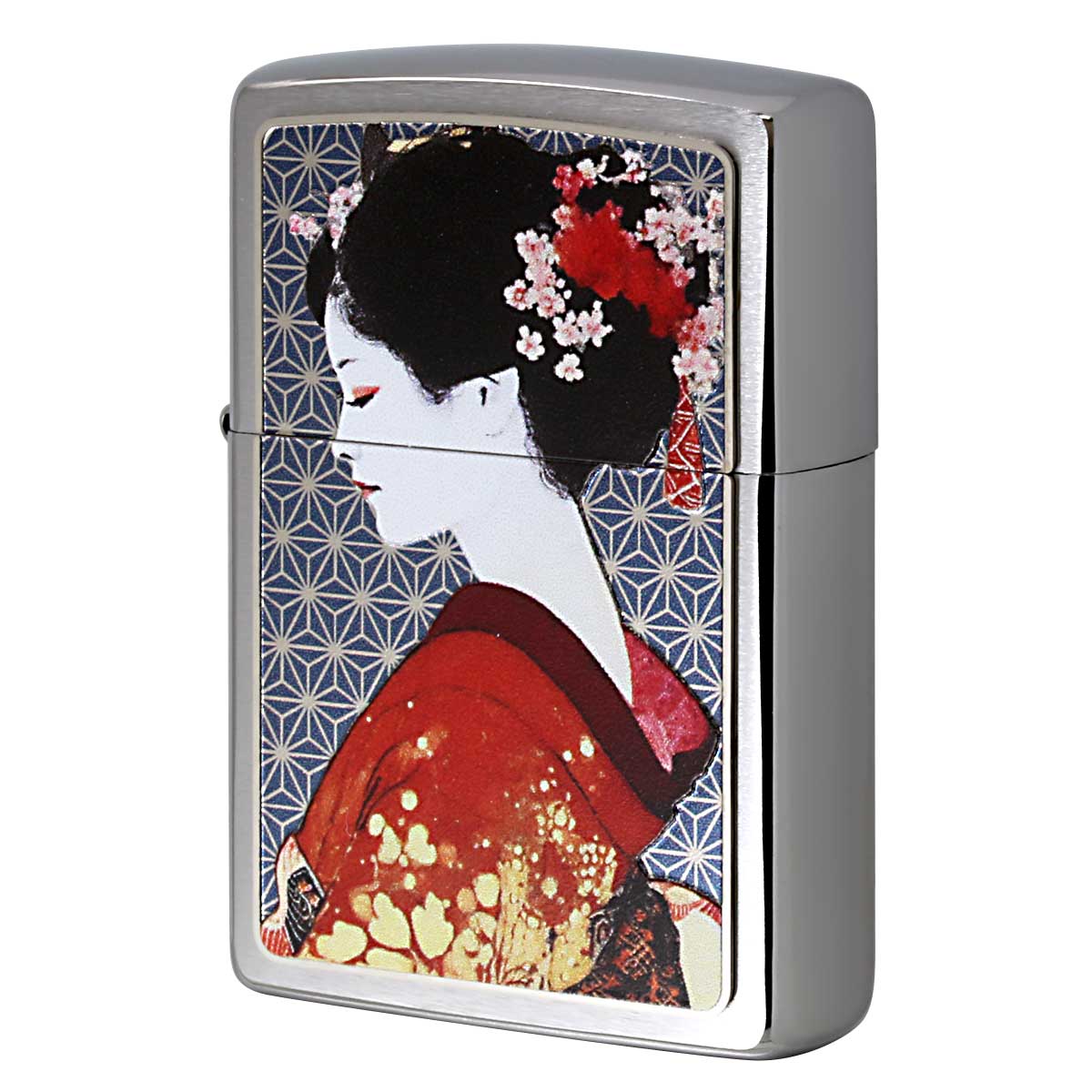 Zippo ジッポー 和柄 舞子 麻の葉文様 CP-KB メール便可