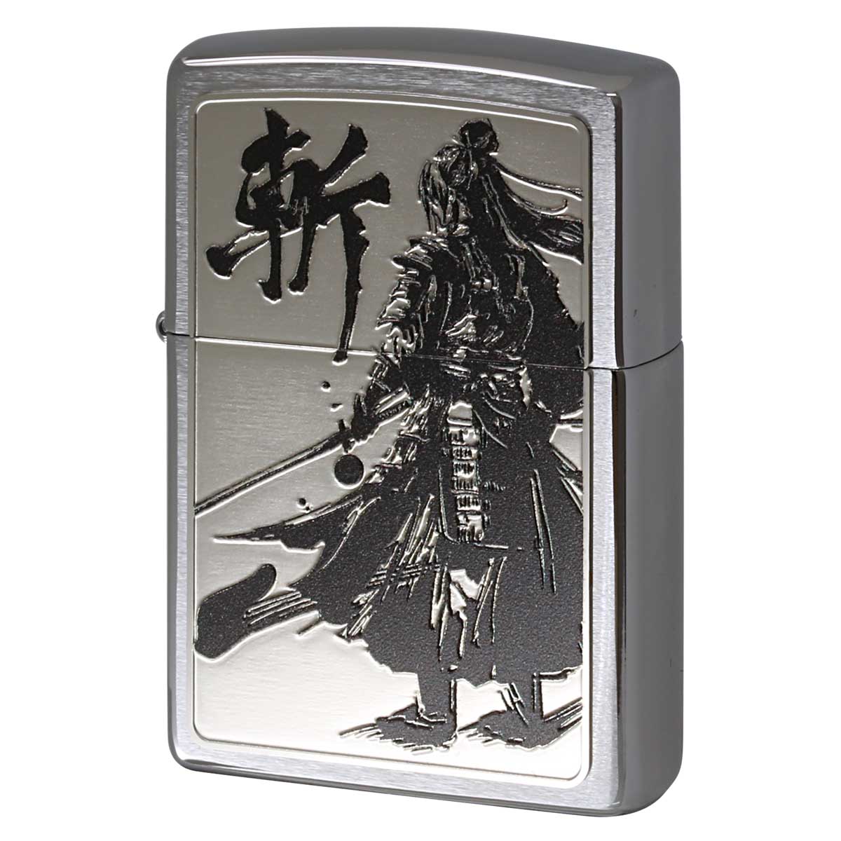 Zippo ジッポー 和柄デザイン プレート 斬 WS-KC メール便可