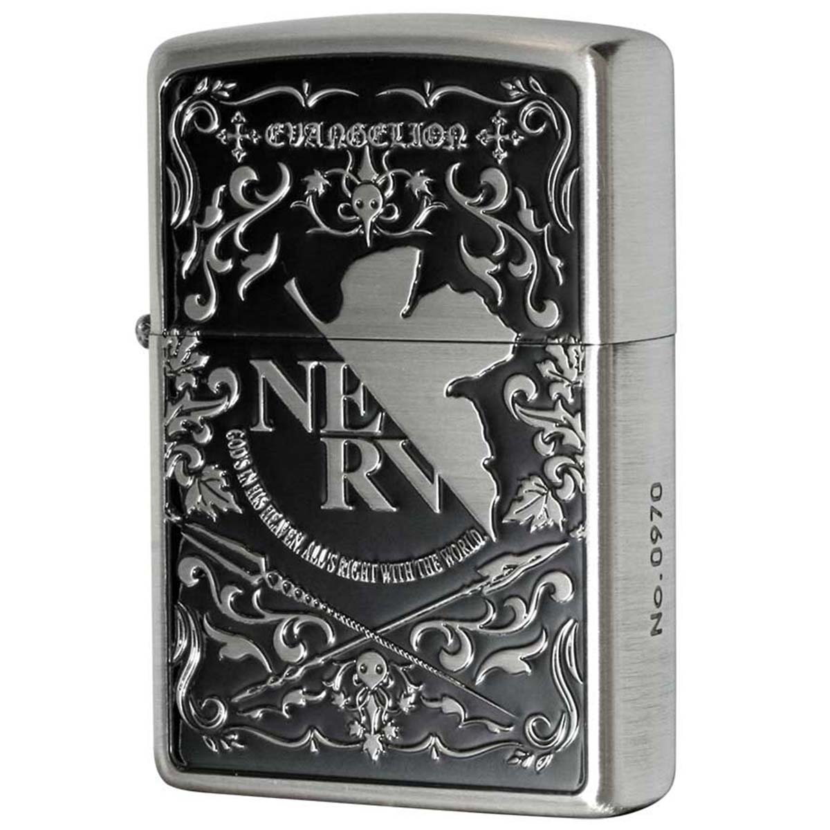 Zippo ジッポー エヴァンゲリオン ネルフ NERV キャラ アニメ シリアル番号 オフィシャルライセンス品 EVAtic Elments Ver.