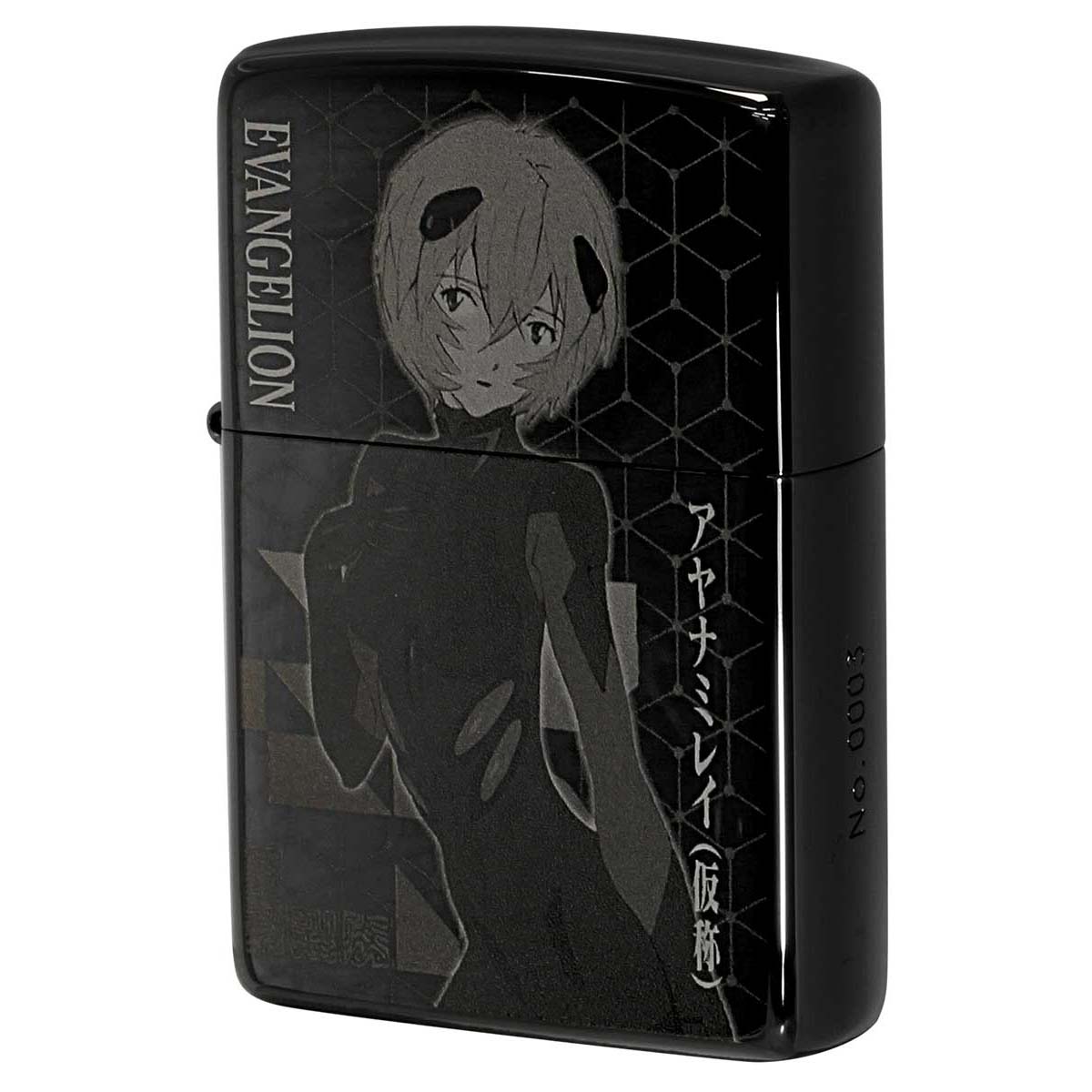 Zippo ジッポー エヴァンゲリオン 新劇場版 キャラ アニメ Black Titnium Ver.2 シリアル番号 オフィシャルライセンス品 アヤナミレイ 仮称