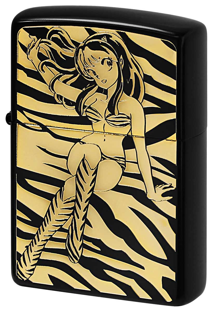 Zippo ジッポー うる星やつら ブラック・ゴールド A柄