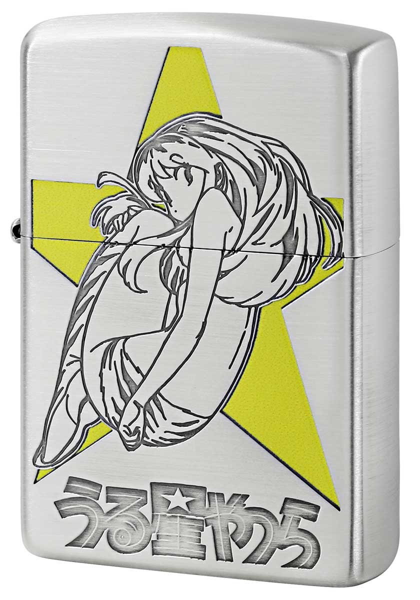 Zippo ジッポー うる星やつら 銀サテン ラム＆あたる A柄