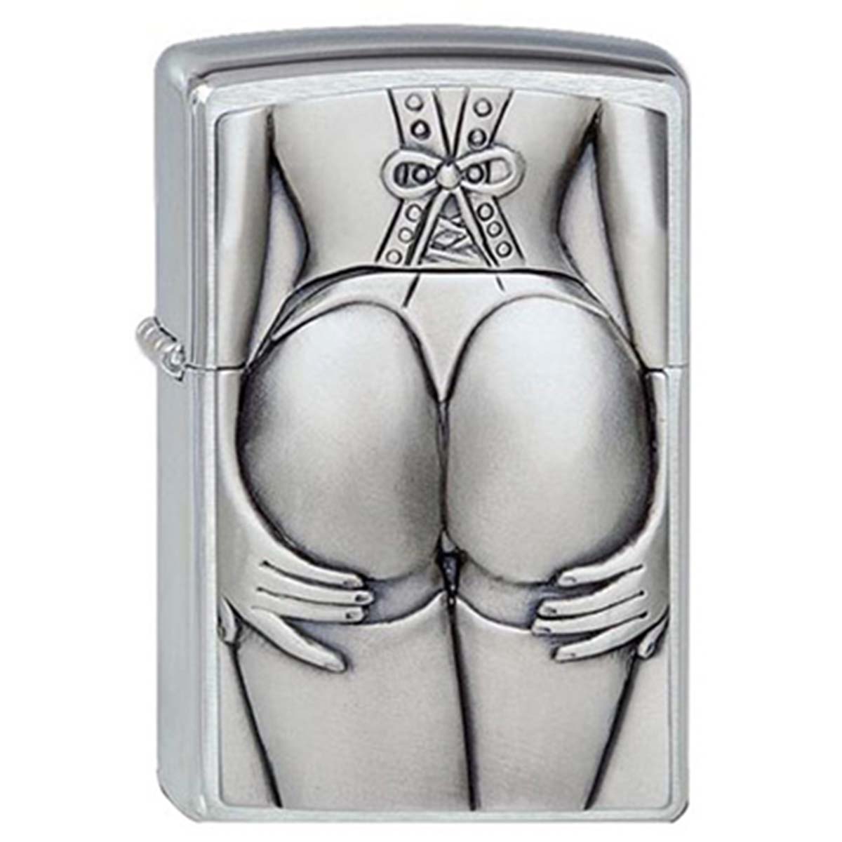 ヨーロッパ直輸入Zippo ジッポー セクシー ガール レディ お尻 ヒップ ストッキング Stocking Girl エンブレム貼り 1300116 メール便可