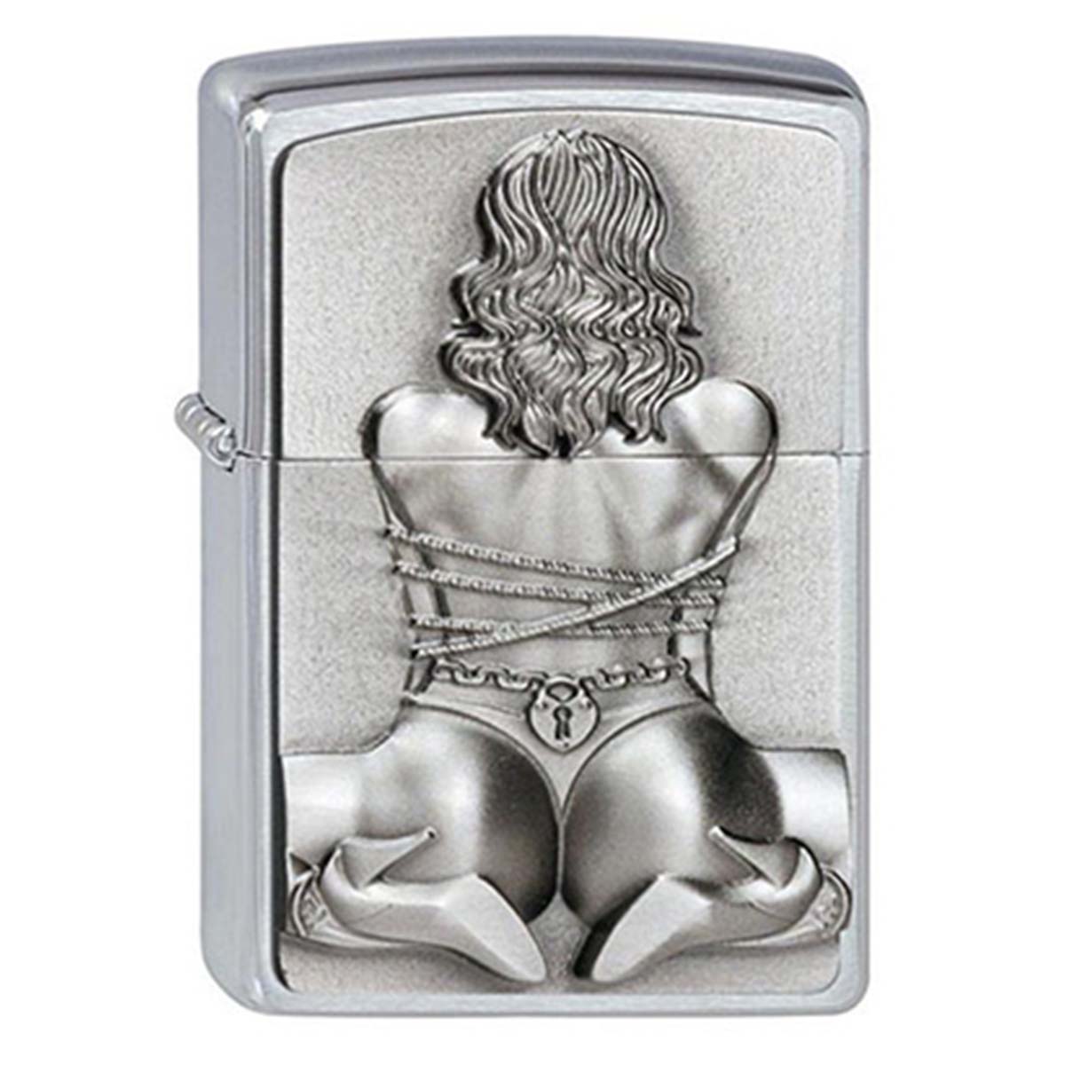 ヨーロッパ直輸入Zippo ジッポー セクシー ガール レディ お尻 ヒップ 囚われた女性 ボンテージ Bondage Girl エンブレム貼り 2002549 メール便可