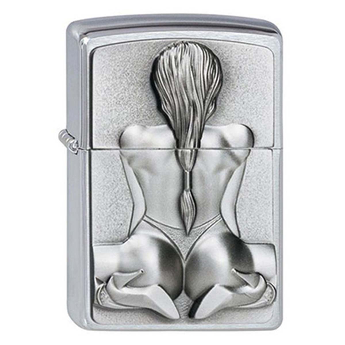 ヨーロッパ直輸入Zippo ジッポー セクシー ガール レディ お尻 ヒップ 跪いた女性 ニールガール Kneeling Girl エンブレム貼り 2002548 メール便可