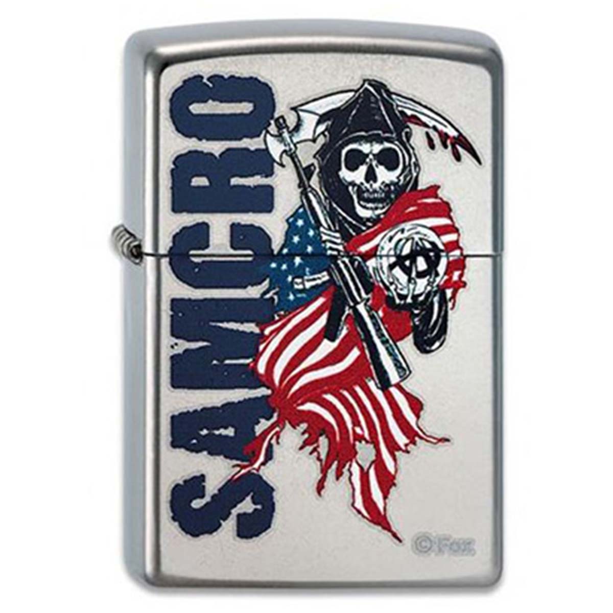 ヨーロッパ直輸入Zippo ジッポー サンズ・オブ・アナーキー アメリカドラマ フォックス FOX Sons of Anarchy プリント加工 2003531 メール便可