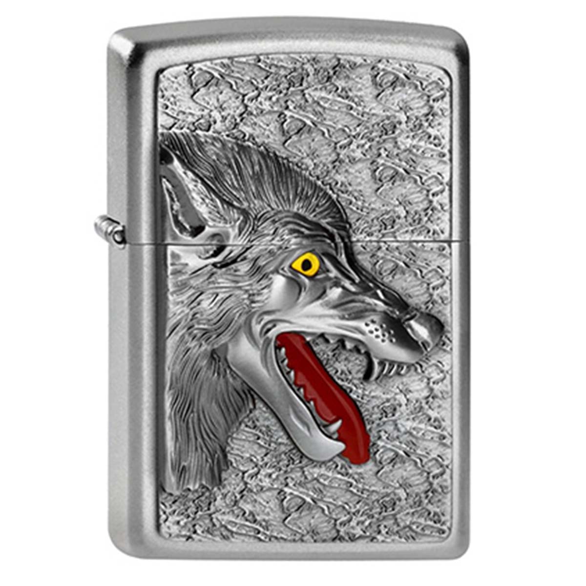 ヨーロッパ直輸入Zippo ジッポー 狼 ウルフ Wolf 2013 Emblem エンブレム貼り 2003971