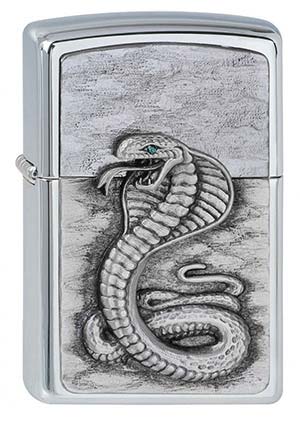ヨーロッパ直輸入Zippo ジッポー Green Eyed Cobra 1300109