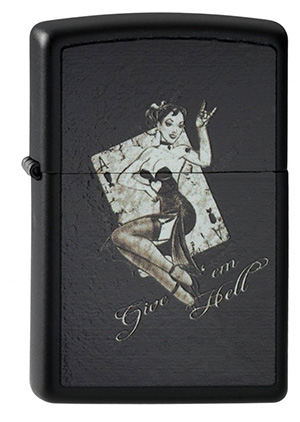 ヨーロッパ直輸入Zippo ジッポー UL13 Give em Hell 2003771 メール便可