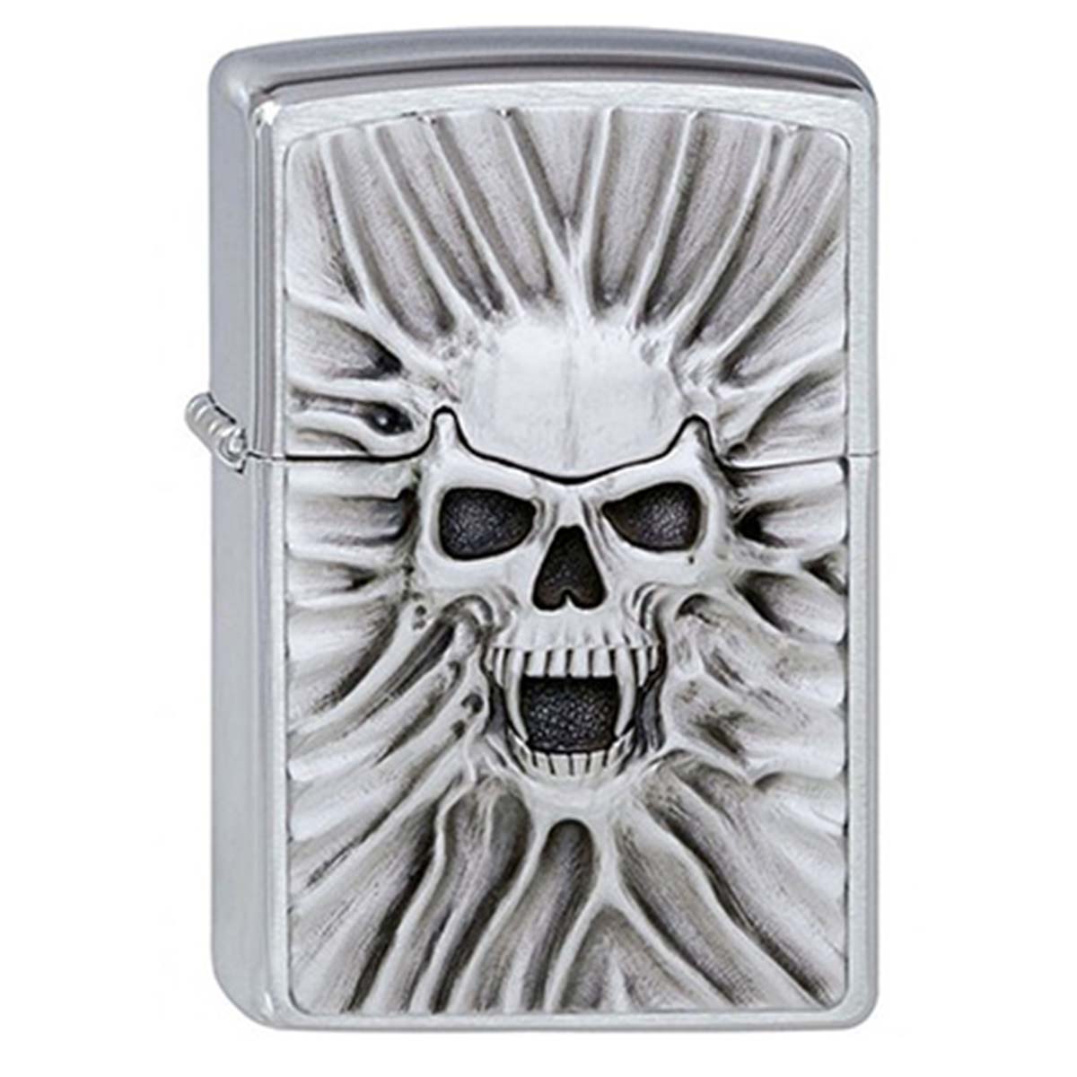 ヨーロッパ直輸入Zippo ジッポー スカル ドクロ 骸骨 The Beast Within エンブレム貼り 1300120 メール便可