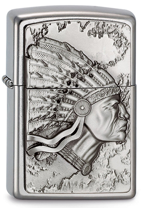 ヨーロッパ直輸入Zippo ジッポー Indian Head 2003536