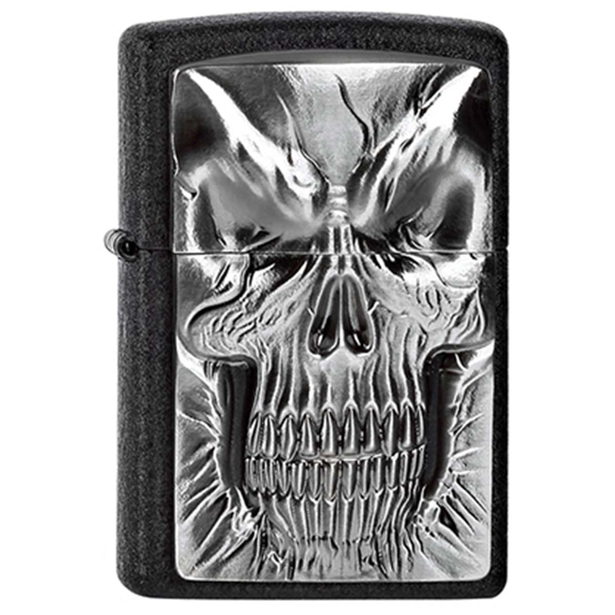 ヨーロッパ直輸入Zippo ジッポー シャドウマスター スカル ドクロ 骸骨 Shadow Master エンブレム貼り 2004299