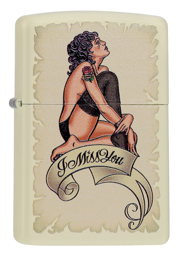 ヨーロッパ直輸入Zippo ジッポー Pin Up I Miss You 60000028