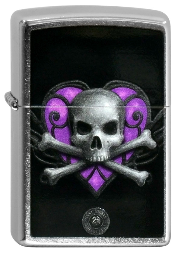 ヨーロッパ直輸入Zippo ジッポー Anne Stokes Skull Heart 60000601 メール便可