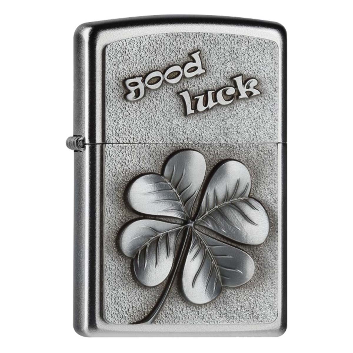 ヨーロッパ直輸入Zippo ジッポー 四つ葉のクローバー 幸運 Good Luck Clover エンブレム貼り 2004509 メール便可