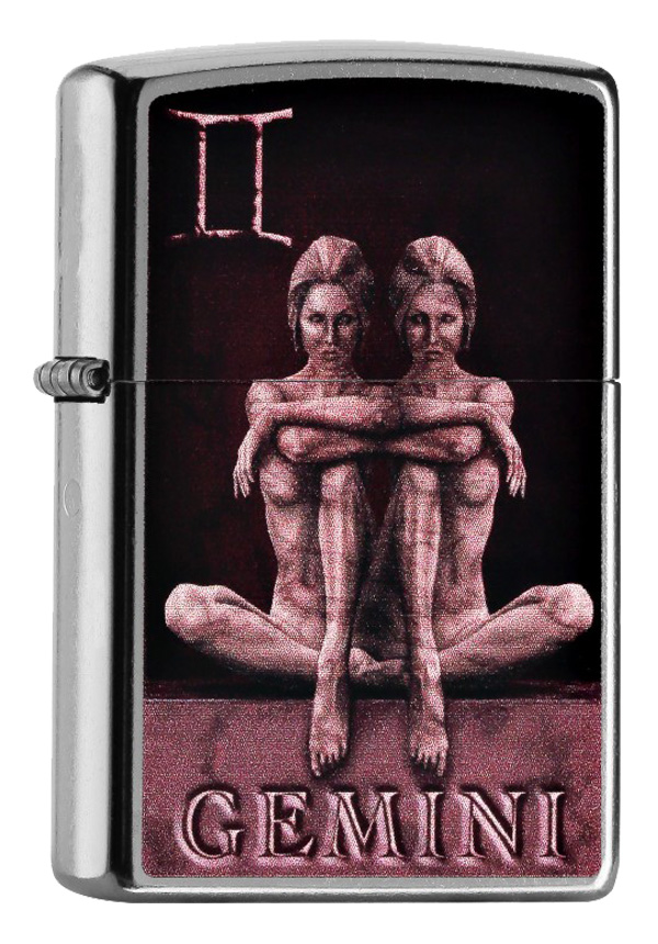 ヨーロッパ直輸入Zippo ジッポー Zodiac Gemini 双子座 60000926 メール便可