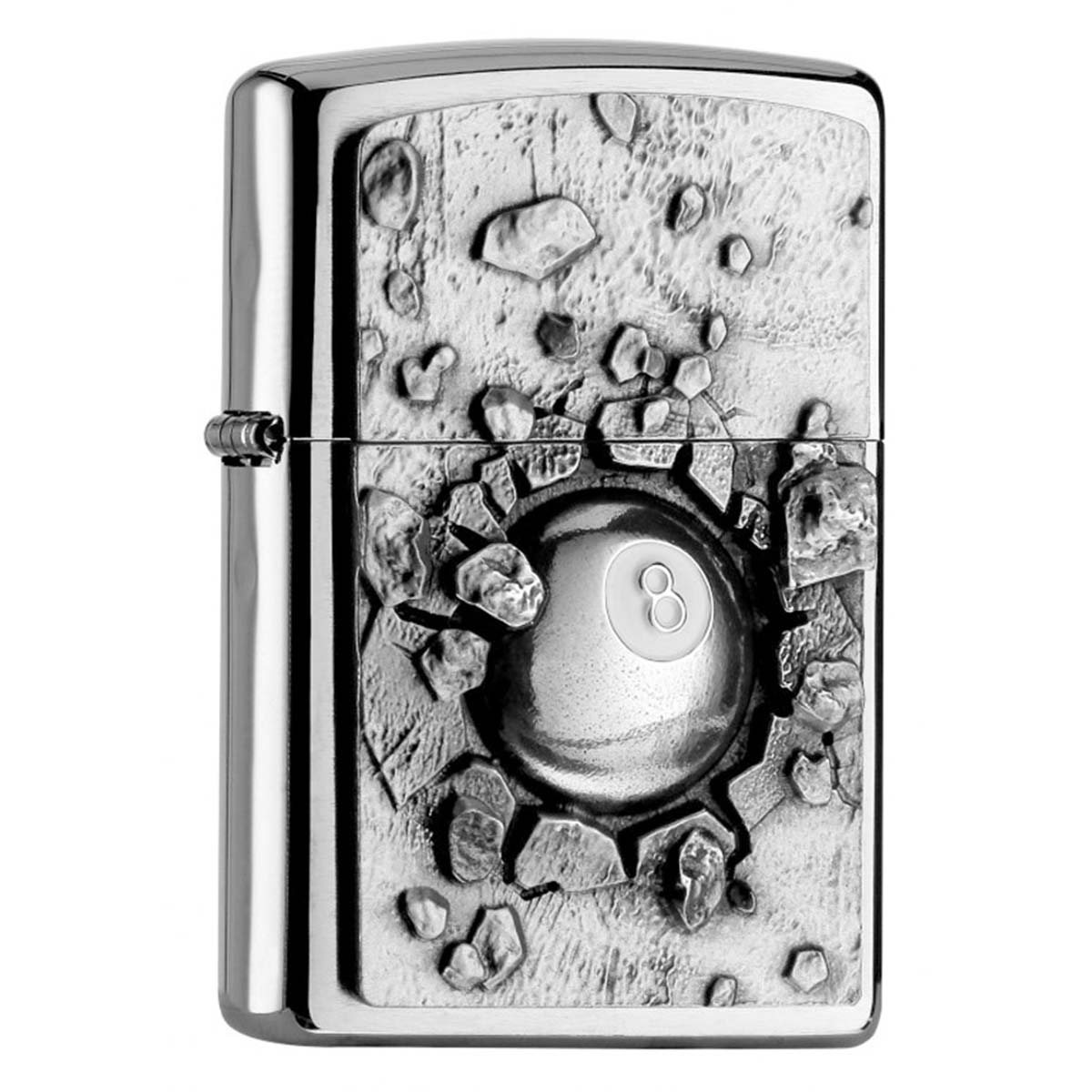ヨーロッパ直輸入Zippo ジッポー 8ボール ビリヤード 8-BALL Billard エンブレム貼り 2004738