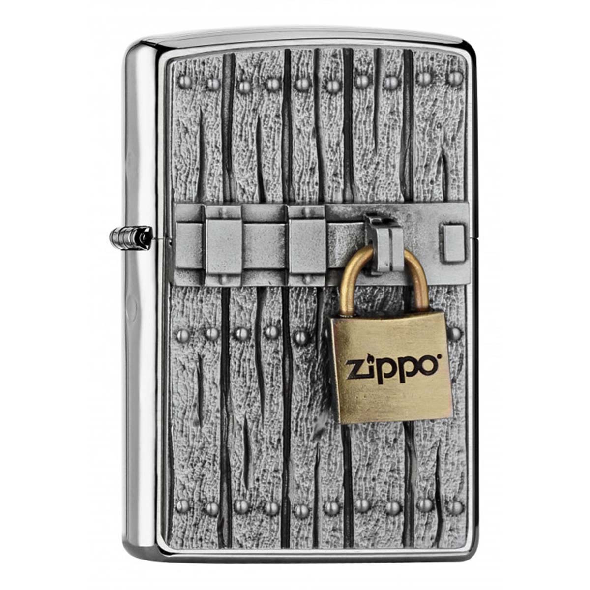 ヨーロッパ直輸入Zippo ジッポー 南京錠 Close Vintage エンブレム貼り 2005323
