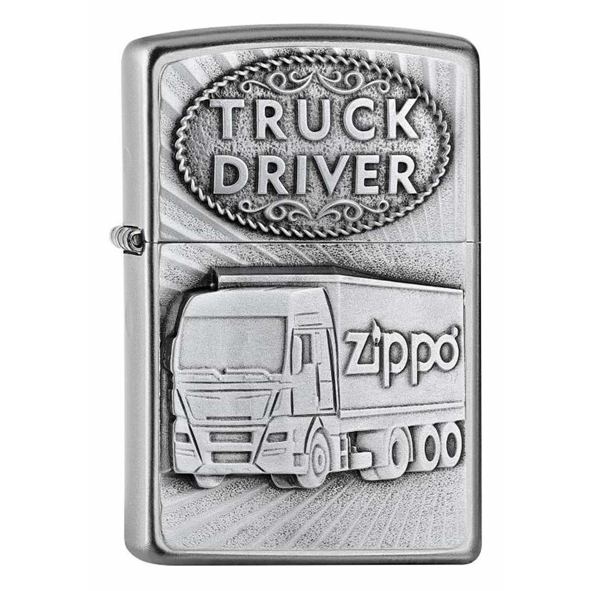 ヨーロッパ直輸入Zippo ジッポー トラック ドライバー TRUCK DRIVER エンブレム貼り 2005895 メール便可