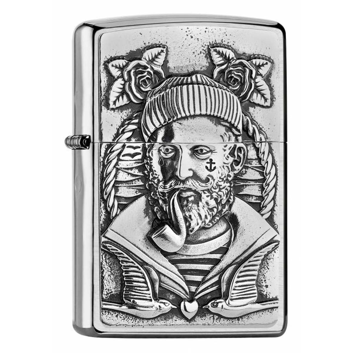 ヨーロッパ直輸入Zippo ジッポー セーラー 船乗り SAILOR エンブレム貼り 2005922