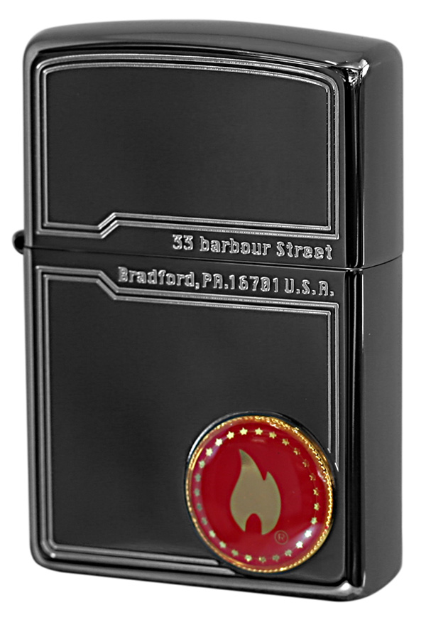 Zippo ジッポー ファイヤーフレームメタル BK（1201S511）