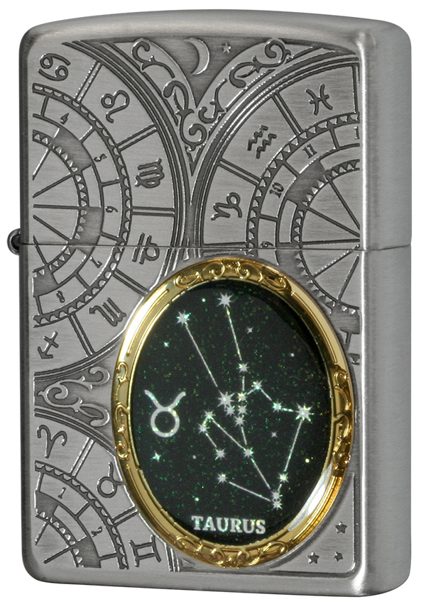 Zippo ジッポー 12星座メタル Constellation Metal 牡牛座 1201S521 メール便可