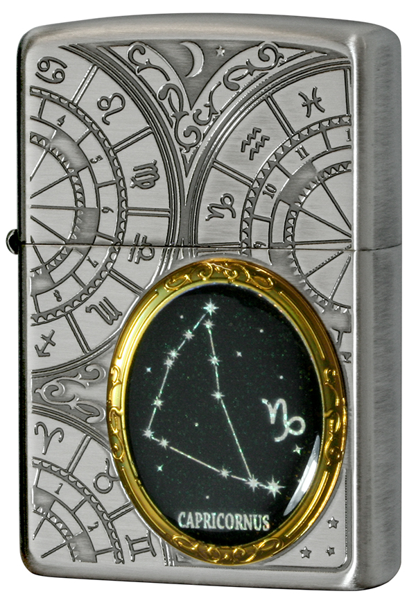 Zippo ジッポー 12星座メタル Constellation Metal 山羊座 1201S529 メール便可