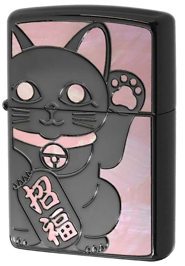 Zippo ジッポー SHELL LUCKY CAT シェル ラッキーキャット 1201S686 BK