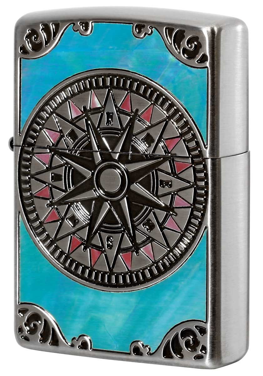 Zippo ジッポー SHELL ANTIQUE COMPASS シェルアンティークコンパス SV 1201S689