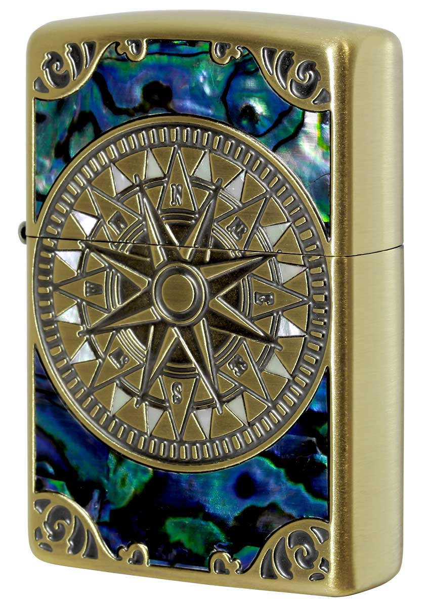 Zippo ジッポー SHELL ANTIQUE COMPASS シェルアンティークコンパス BS 1201S690