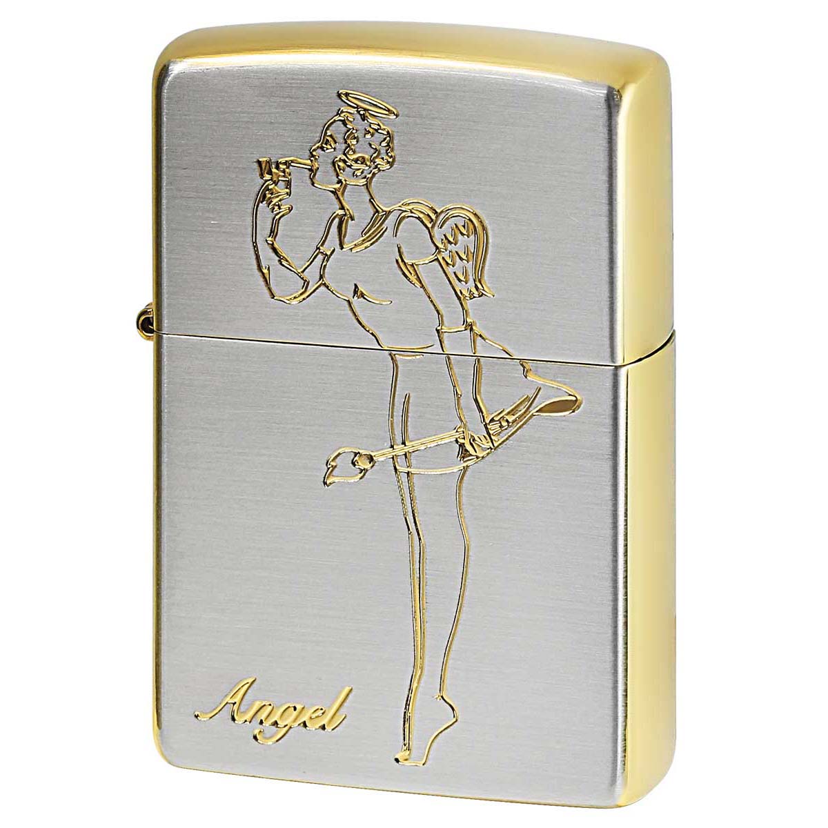 Zippo ジッポー ガール エンジェル デビル Girl Angel 両面加工 1201S681