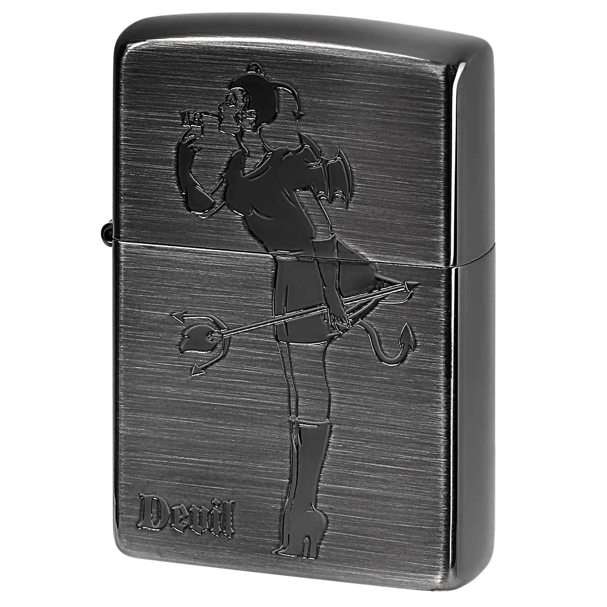 Zippo ジッポー ガール エンジェル デビル Girl Devil 両面加工 1201S682