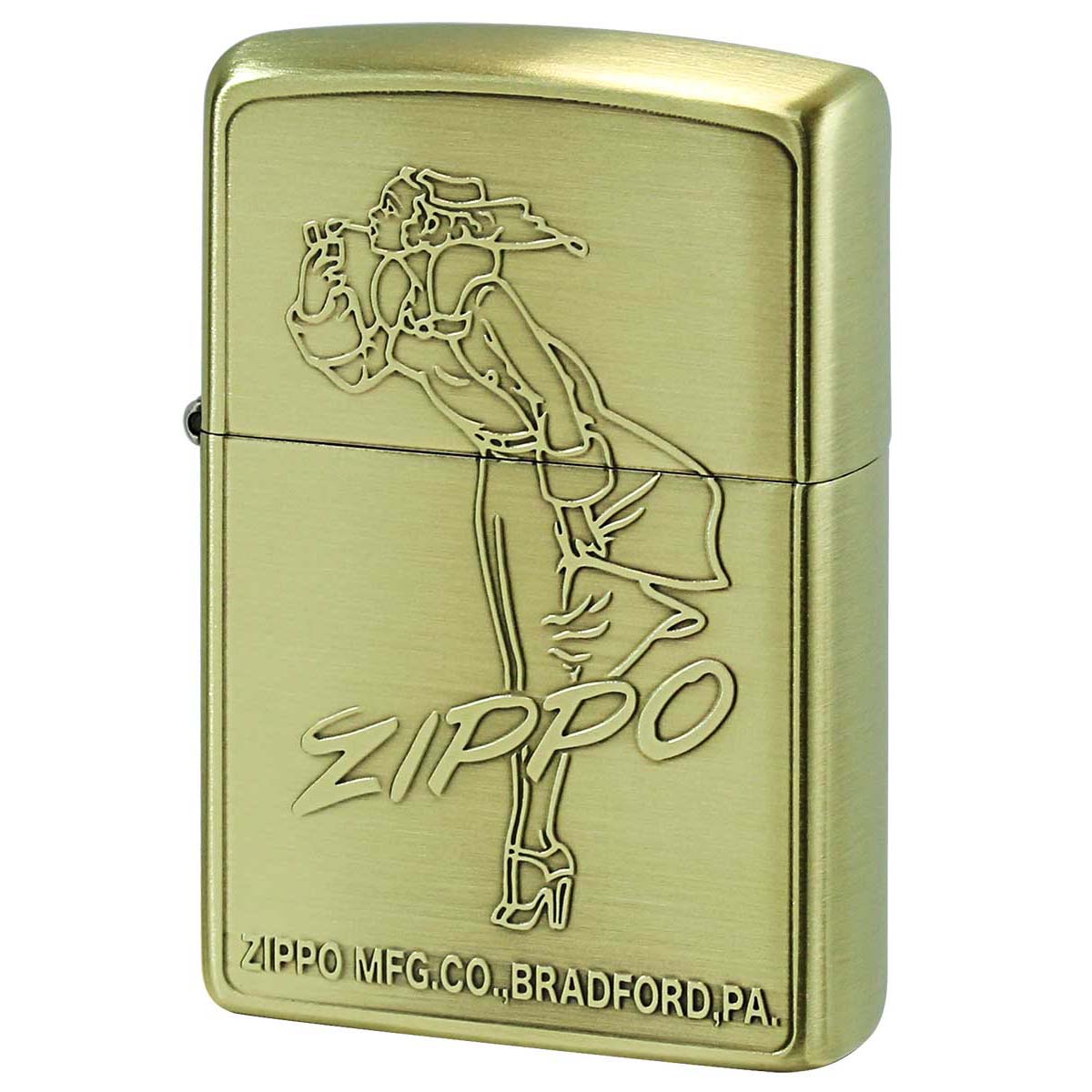 Zippo ジッポー ウインディ ガール レトロ ブラス Windy RETRO MOTIF Series BS 1201S795