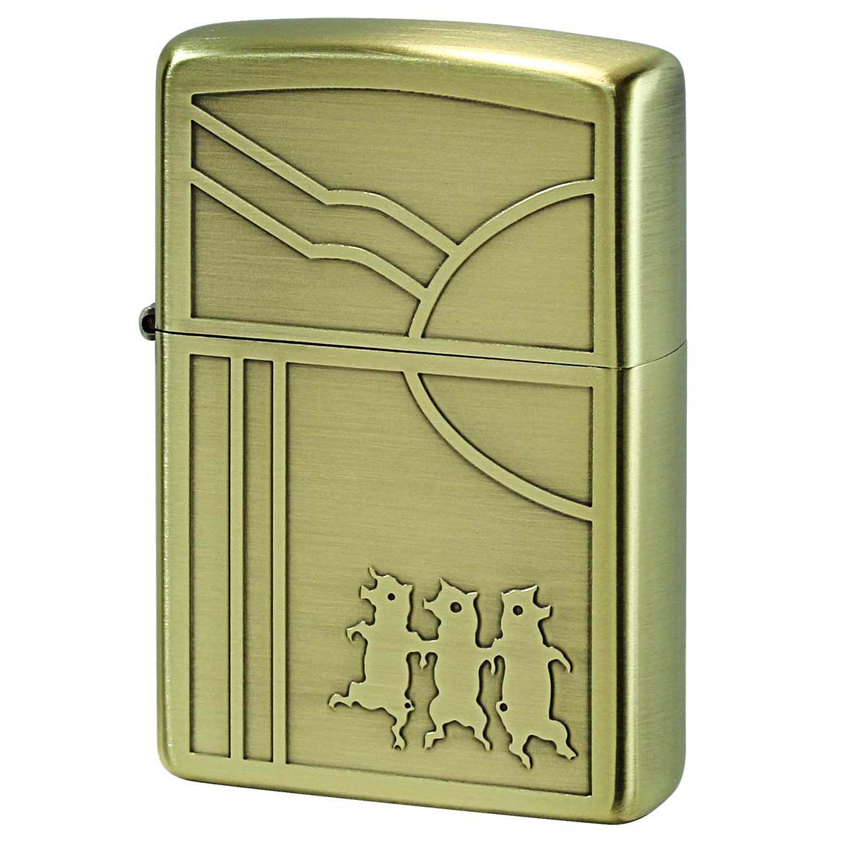 Zippo ジッポー スリーピッグス レトロ ブラス RETRO MOTIF Series BS 1201S796 メール便可