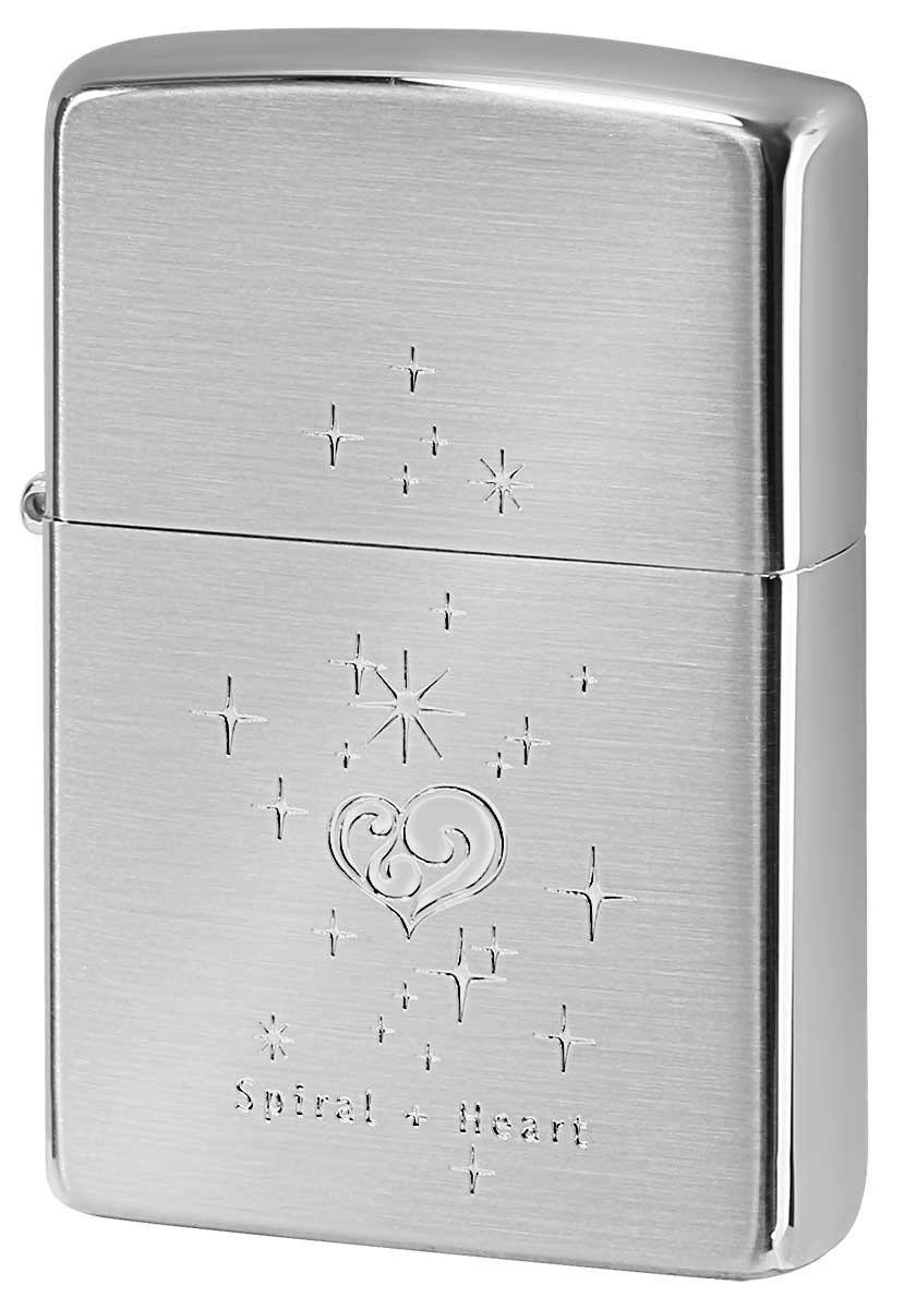 Zippo ジッポー Spiral Heart Shining Star スパイラルハート シャイニングスター 1201S809 メール便可