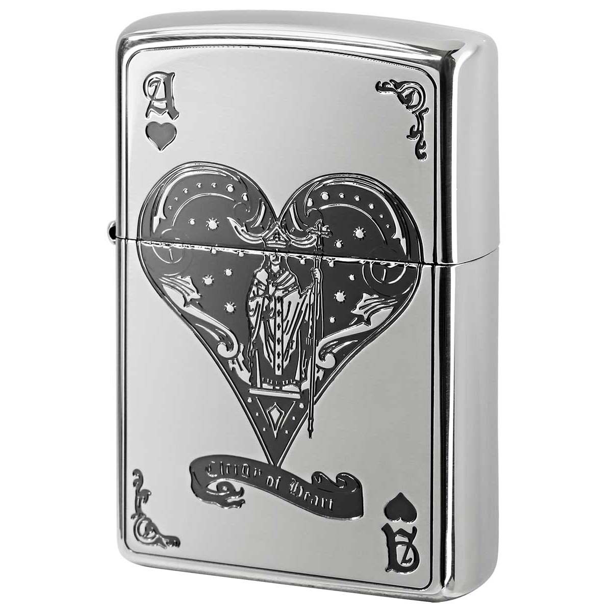 Zippo ジッポー デビル トランプ ハート シルバー Devil Trump 1201S283