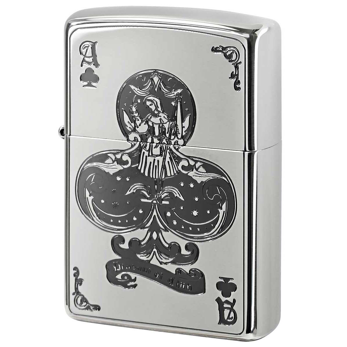 Zippo ジッポー デビル トランプ クローバー シルバー Devil Trump 1201S286
