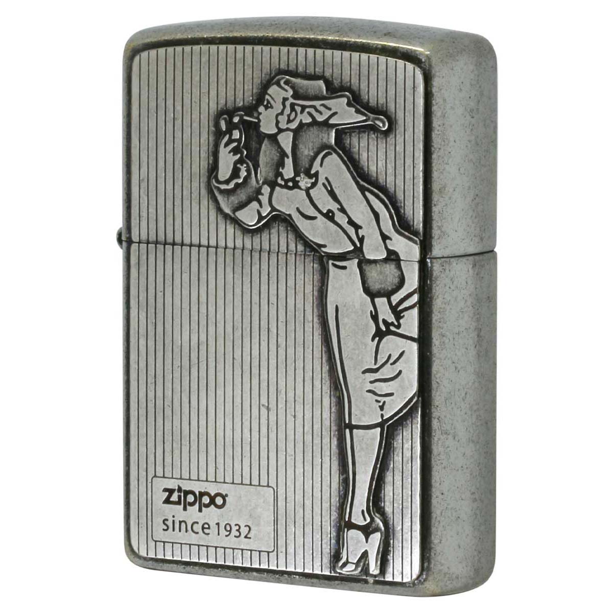 Zippo ジッポー Windy ウインディ アンテーク風 クラッシクメタル ガール CLASSIC METAL Girl 1201S867