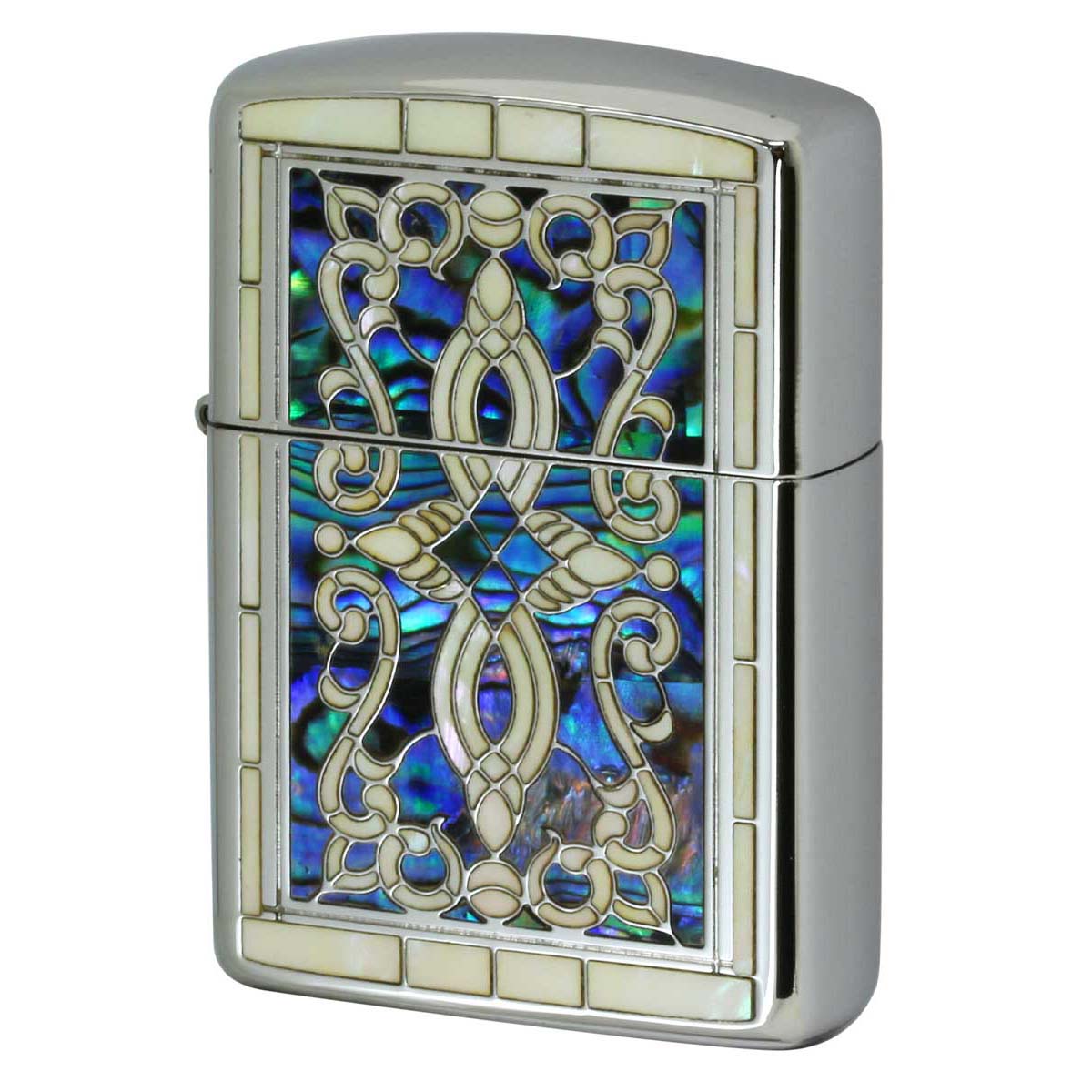 Zippo ジッポー アーマー シェル 貝インレイ 象嵌 ヘリテージ シルバー ARMOR SHELL HERITAGE SV 1201S865