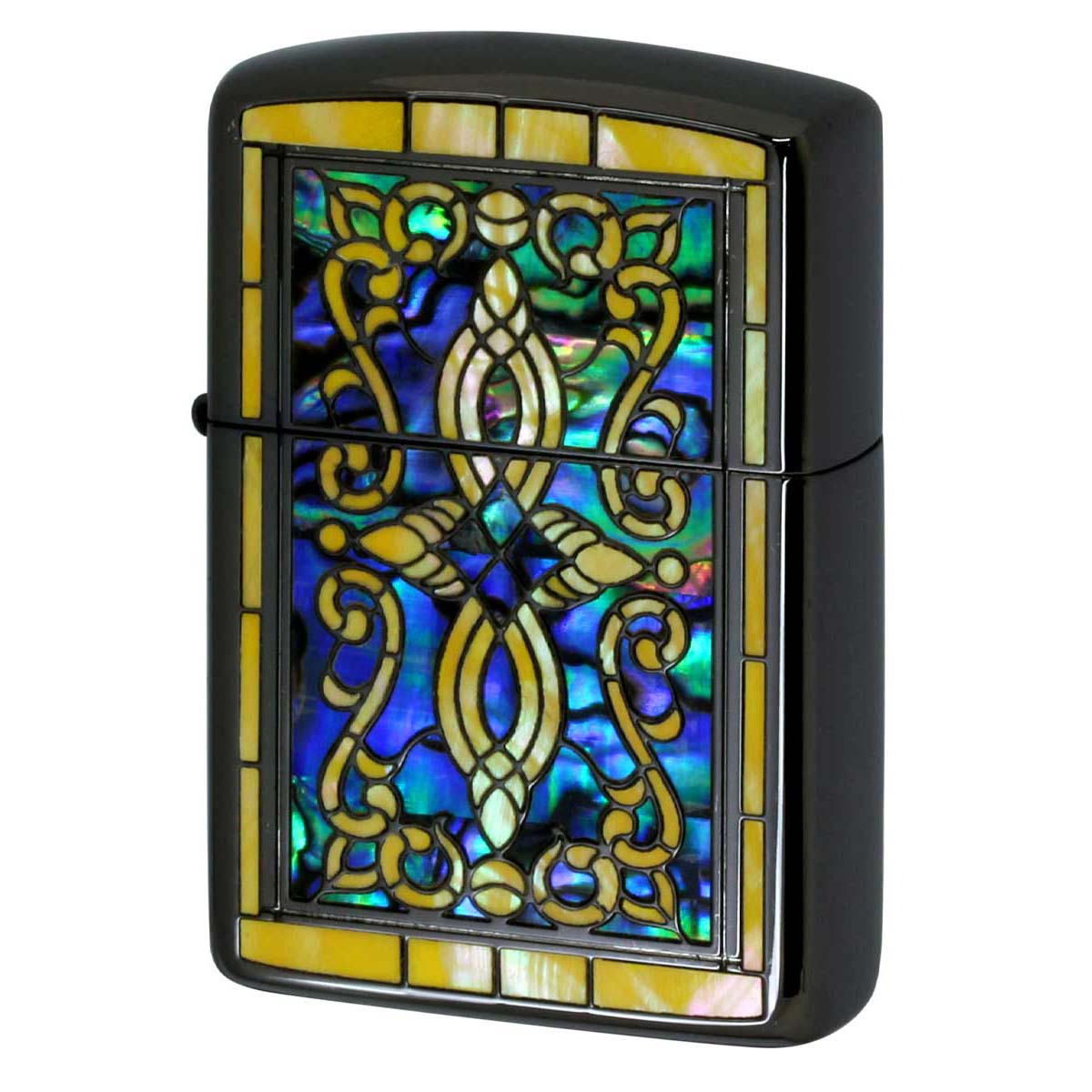 Zippo ジッポー アーマー シェル 貝インレイ 象嵌 ヘリテージ ブラック ARMOR SHELL HERITAGE BK 1201S866