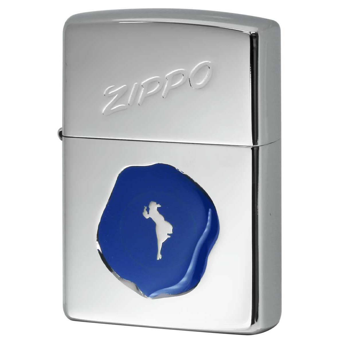 Zippo ジッポー シーリングスタンプ ウインディ ガール ダイヤノシルバー ブルースタンプ Sealing Stamp Girl SV BL 1201S858