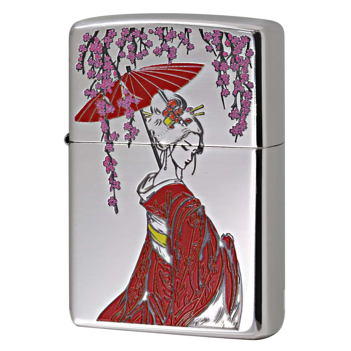 Zippo ジッポー 芸者 GEISHA 和柄 紅色 1201S899