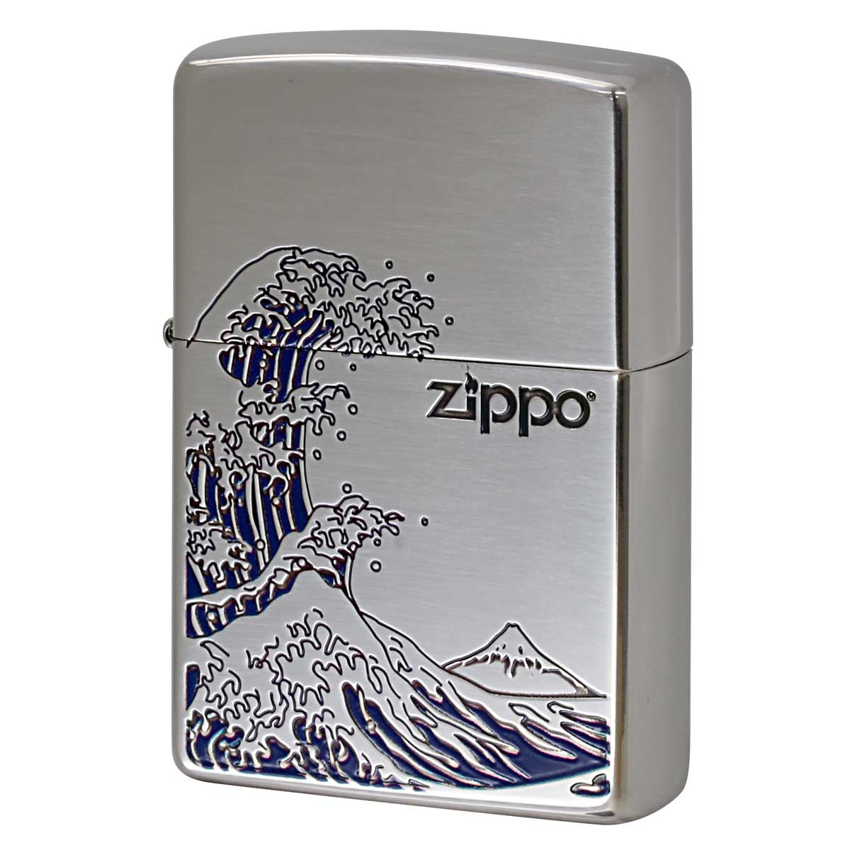 Zippo ジッポー 浪裏 ナミウラ 和柄 シルバー SV 1201S905