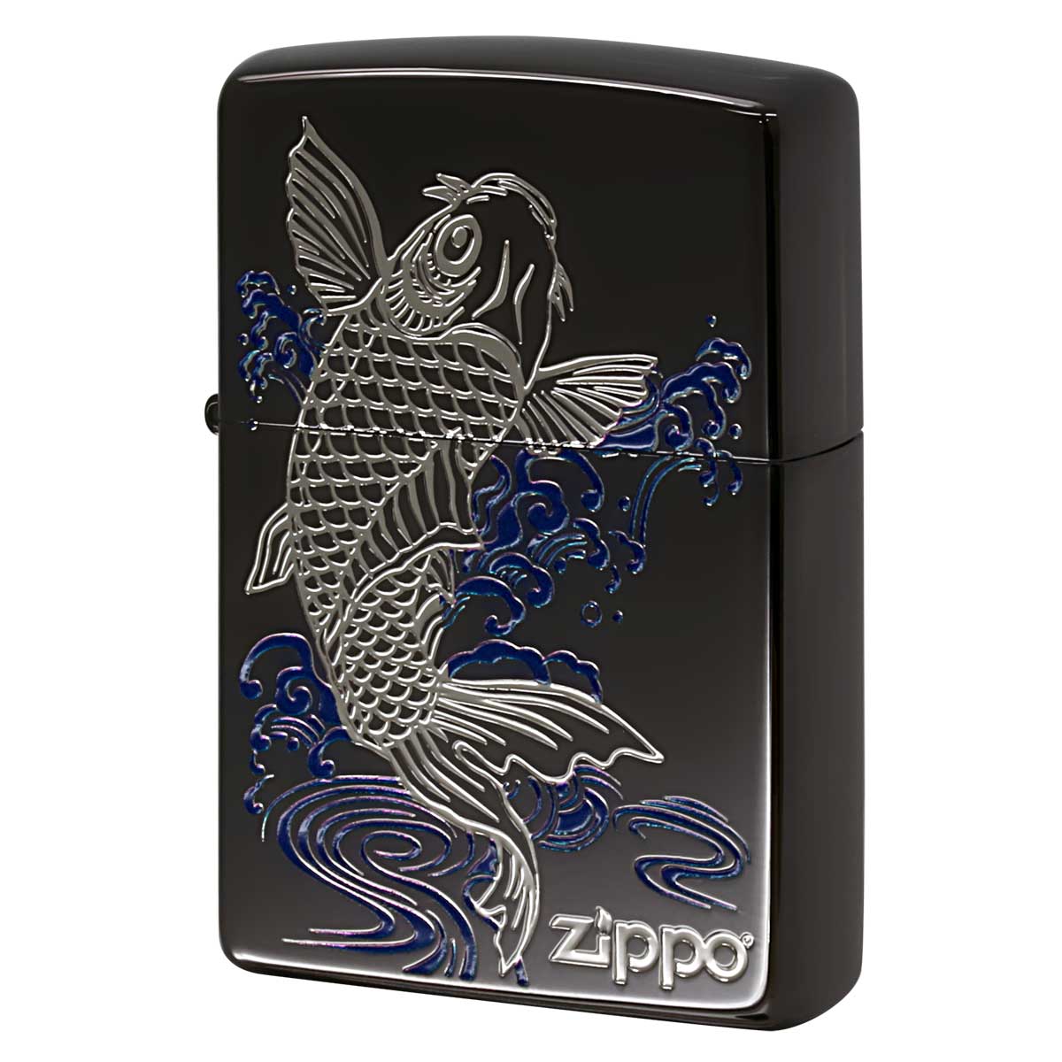 Zippo ジッポー 登り鯉 ノボリゴイ 和柄 ブラック BK 1201S908
