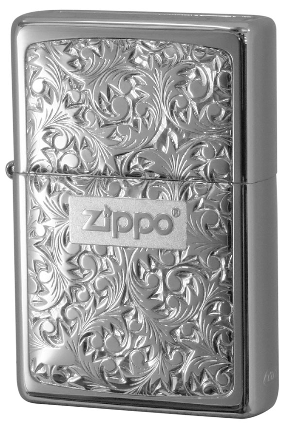 Zippo ジッポー BottomzUp #382 銀チタン ＃KR-2