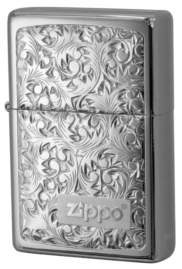 Zippo ジッポー BottomzUp #382 銀チタン ＃KR-3