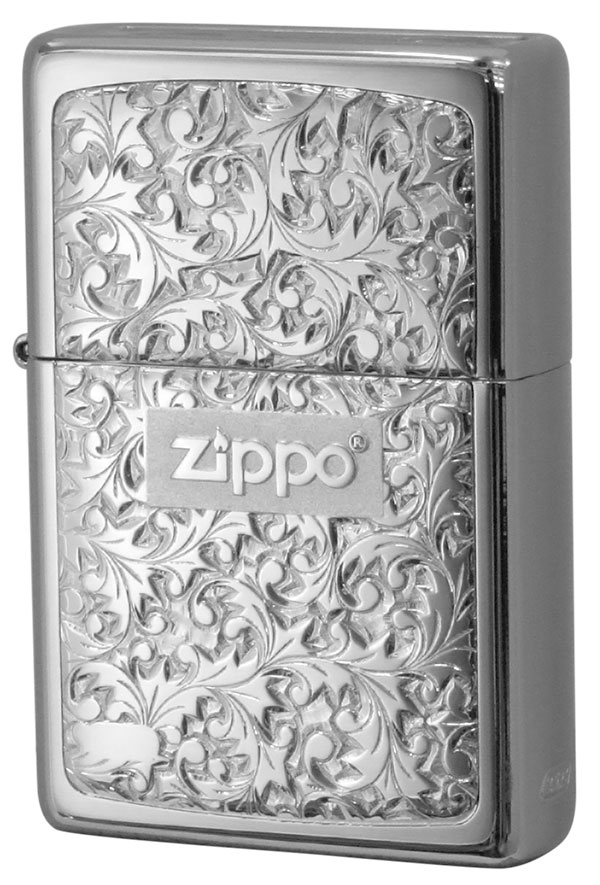 Zippo ジッポー BottomzUp #382 銀チタン ＃KR-7