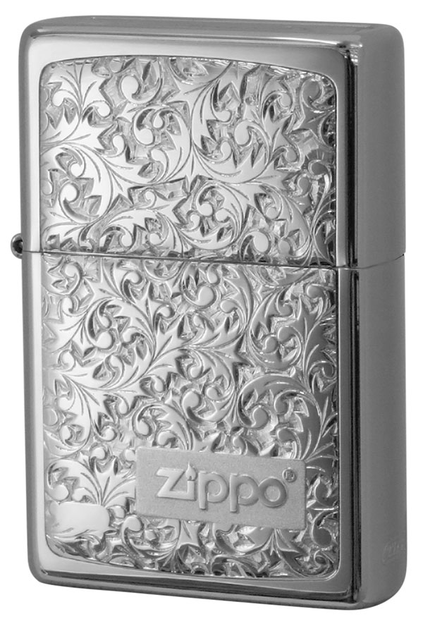 Zippo ジッポー BottomzUp #382 銀チタン ＃KR-8