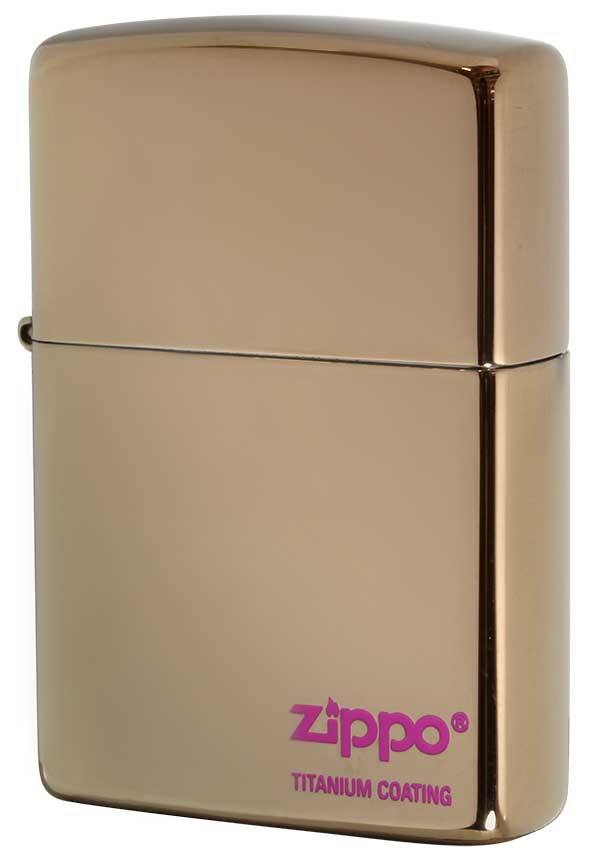 Zippo ジッポー TITANIUM COATING チタニュームコーティング ＃200 ブラウン ＃いろは メール便可